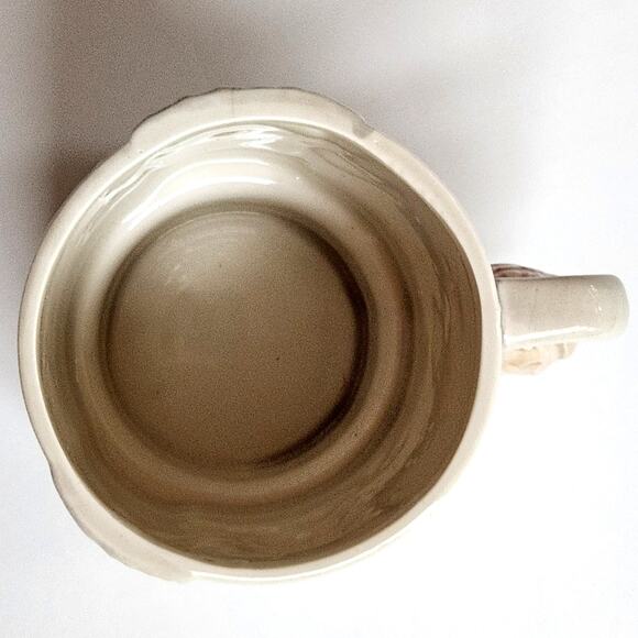 Vintage 1980s Enesco Owl Stacking Mug – 3D Ceramic Coffee Cup - Mom Tree Carving - Picture 8 of 13